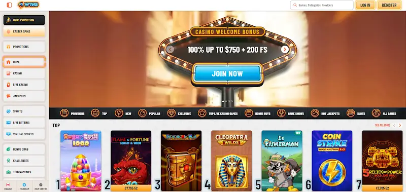 1. Wyns Casino | Bestes Online Casino ohne deutsche Lizenz